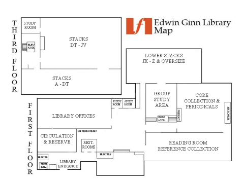 Ginn Library Floor Map