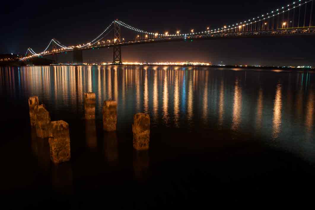 San Francisco - Oakland Bridge as seen from the Embarcadero